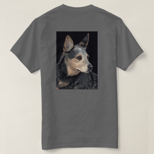 牛犬のTシャツ- "Quigley " Tシャツ (デザイン裏面)