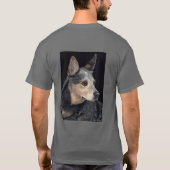 牛犬のTシャツ- "Quigley " Tシャツ (裏面)