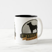 牛犬 ツートーンマグカップ (正面右)