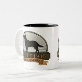 牛犬 ツートーンマグカップ (正面左)