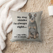 牛犬vの妻の枕 クッション (ブランケット)