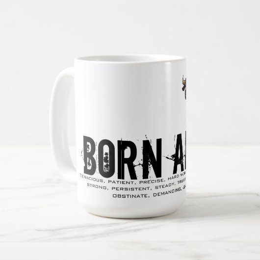 牛生まれの年 コーヒーマグカップ (正面左)