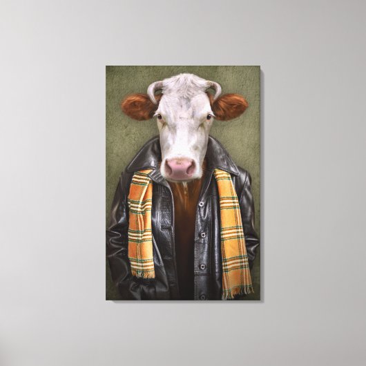 牛男 キャンバスプリント (正面)