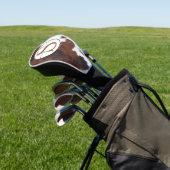 牛白褐色モノグラム ゴルフヘッドカバー (インサイチュ)