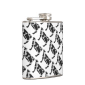 牛白黒シルエット フラスク (右)