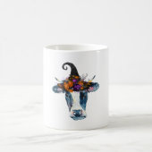 牛白黒ハロウィーンウィッチ コーヒーマグカップ (中央)