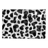 牛白黒パッチのモノグラムピロロケース 枕カバー (裏面-左)