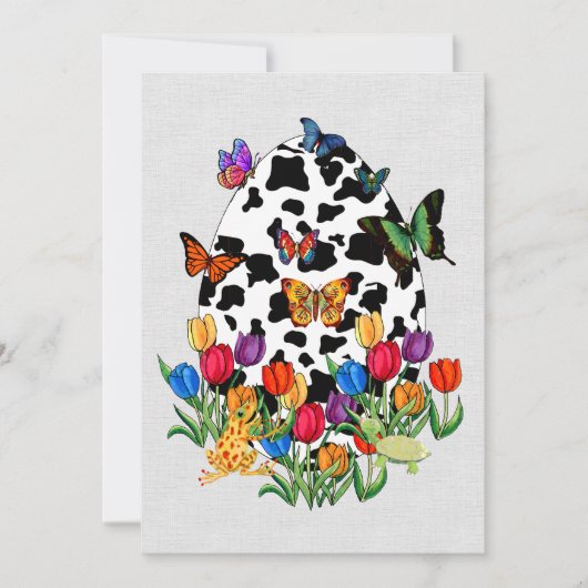 牛皮のイースターエッグ 招待状 (正面)