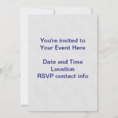 牛皮のイースターエッグ 招待状 (裏面)