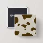 牛皮のブラウン点 缶バッジ (正面&裏面)