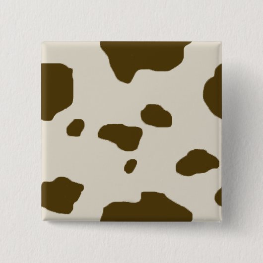 牛皮のブラウン点 缶バッジ (正面)