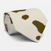 牛皮の茶色の大活字 ネクタイ (ロール)