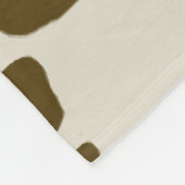 牛皮の茶色 フリースブランケット (角)