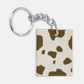 牛皮ブラウン キーホルダー (正面左)