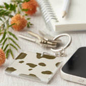 牛皮ブラウン キーホルダー (正面右)