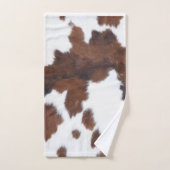 牛皮茶色の白湯タオルセット バスタオルセット (ハンドタオル)