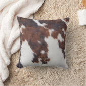 牛素朴с毛プリント クッション (ブランケット)