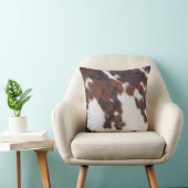 牛素朴с毛プリント クッション (椅子)