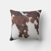 牛素朴с毛プリント クッション (裏面)