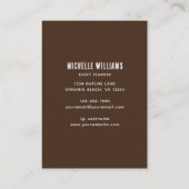 牛素朴スカルと花ボホウェスタン 名刺 (裏面)