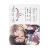 牛素朴スカルフローラ赤面水彩写真 マグネット (縦)