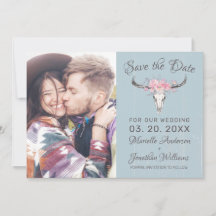 牛素朴スカルフローラ赤面水色B写真