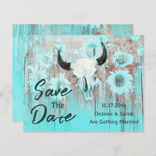 牛素朴スカルボホティール(緑がかった色)ひまわり予算 (正面/裏面)