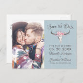 牛素朴スカルボホフローラ写真B日付の保存 案内ポストカード (正面/裏面)