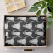 牛素朴スカルボホモノグラムパーソナライズされた 薄葉紙 (ギフト)