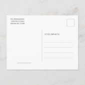 牛素朴スカル赤面フローラボホムービング 案内ポストカード (裏面)