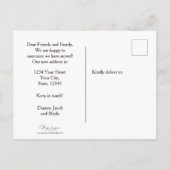 牛素朴国おもしろい農場移動カード ポストカード (裏面)