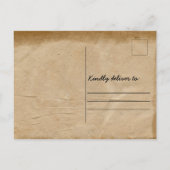 牛素朴牛バックヤードクックアウトBBQピクニック インビテーションポストカード (裏面)