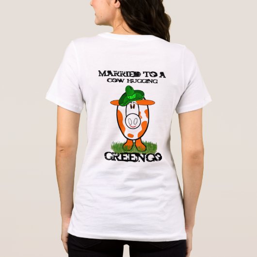 牛結婚したの抱き締め – グレンゴ トライブレンドTシャツ (裏面)