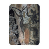 牛絵画と馬のロックの紀元前17000年(ca) マグネット (縦)