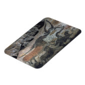 牛絵画と馬のロックの紀元前17000年(ca) マグネット (左側)