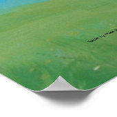 牛絵画の ポスター (角)