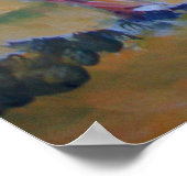 牛絵画の ポスター (角)