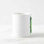 牛緑の上の送信 コーヒーマグカップ (中央)