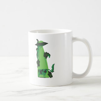 牛緑の上の送信 コーヒーマグカップ