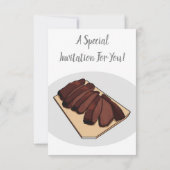 牛肉の胸元部分の漫画イラスト 招待状 (裏面)