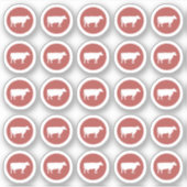 牛肉を選ぶ シール (正面)