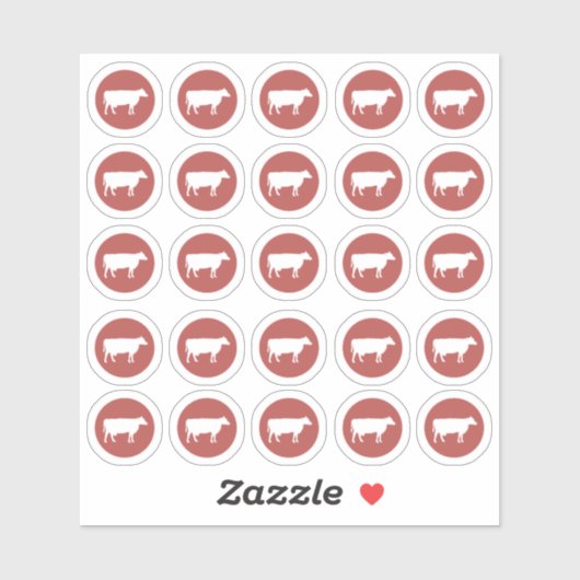 牛肉を選ぶ シール (シート)