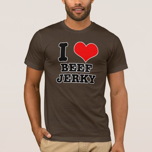 牛肉ジャーキーが大好き Tシャツ (正面)