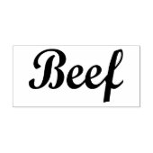 牛肉タイポグラフィラバーアートスタンプ ラバースタンプ (インプリント)