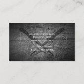 牛肉図 | 傷ついた金属 名刺 (裏面)