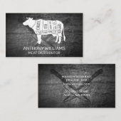 牛肉図 | 傷ついた金属 名刺 (正面/裏面)