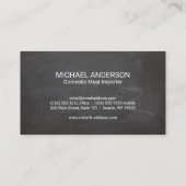 牛肉図 | 牛肉切りグラフ | 黒板 名刺 (裏面)