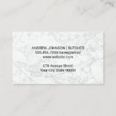 牛肉図 |金ゴールド金属器 名刺 (裏面)