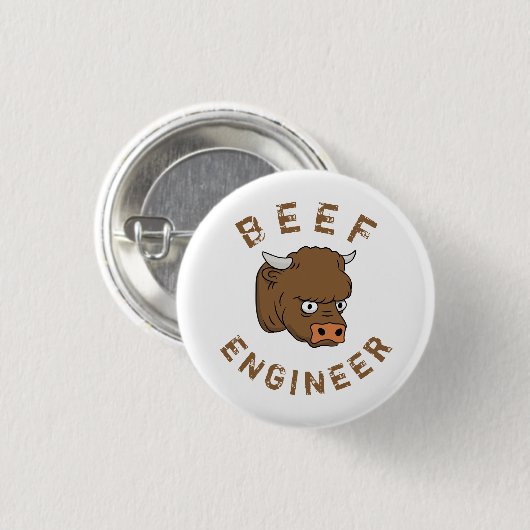 牛肉技術者 缶バッジ (正面&裏面)