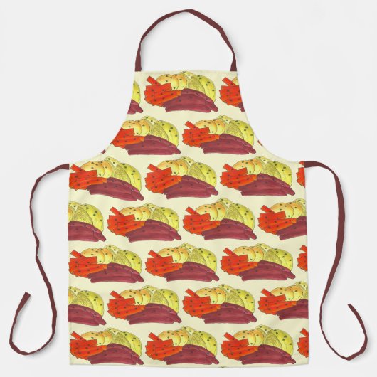 牛肉煮とキャベツボイルドニンジン エプロン (正面)